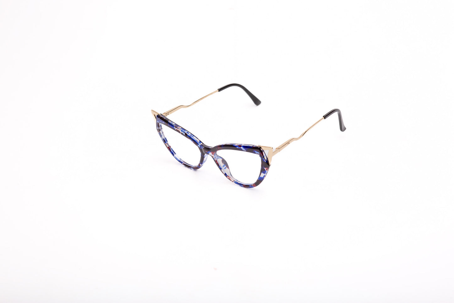 Anna collection, bold black and blue print