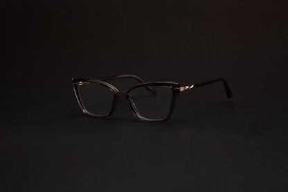 Ivanna Collection, modern cateye grey in a glossy finish