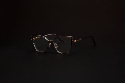 Leona collection,subtle grey with a gold finish