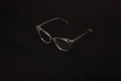 Chic collection, fully transparent metallic gold bridge