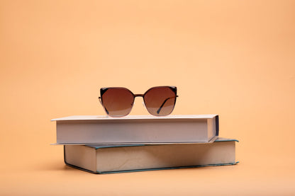 Clip on collection, lilac with a gradient polarised clip on