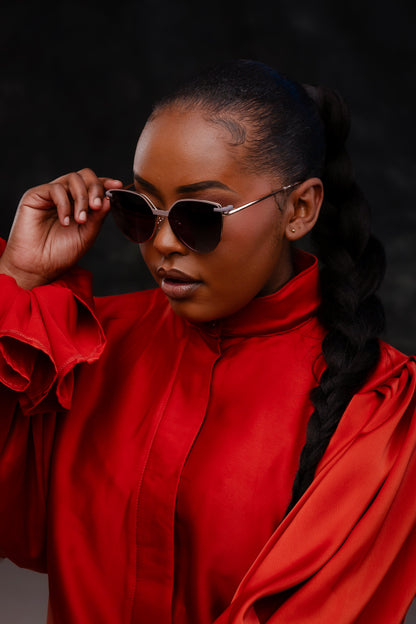 Clip on collection, rose gold elegance with polarised clip on