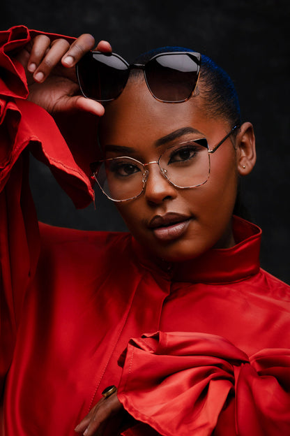 Clip on collection,wild tortoise print with polarized clip on