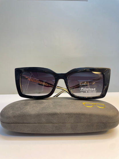 RECTANGULAR CLIP-ON BOLD BLACK COLLECTION