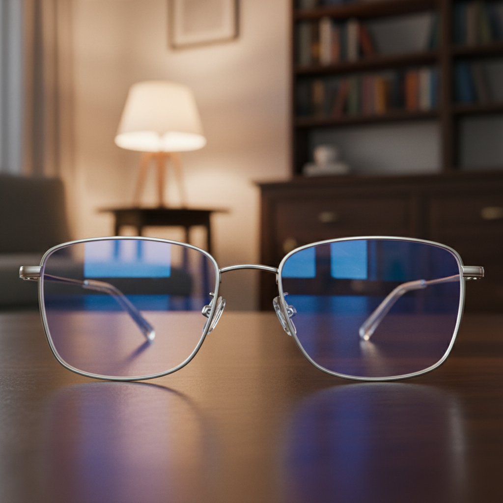 Clear blue block lenses